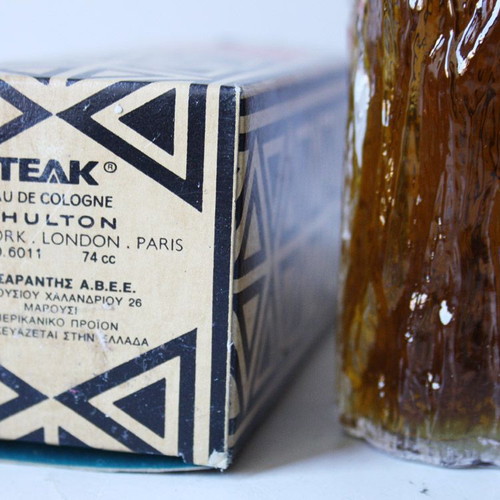Teak Eau de Cologne 74cc by Shulton new, vintage 80's
