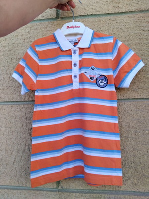 Marasil short-sleeve t-shirt for 4 years like new, white and orange