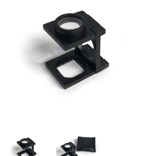 Metal folding magnifier 10x with 14mm lens diameter, like new