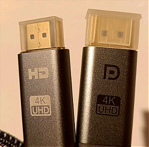 Καλώδιο DisplayPort male σε HDMI male 2m 4K