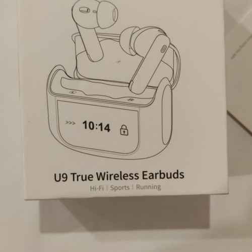 QXUFV U9 True Wireless Earbuds with Smart Display Case new