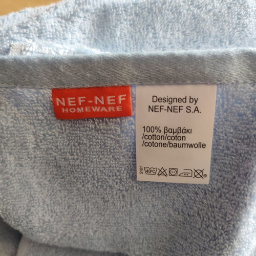 Nef-Nef children's towel set new, blue with pirate design