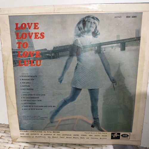 Lulu Love Loves To Love Lulu vinyl record, pop