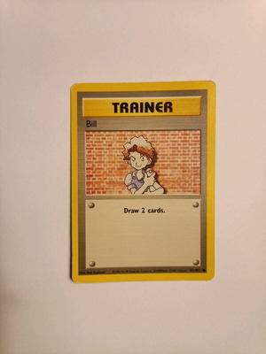 Κάρτα Pokemon Bill (Base Set 91/102) μεταχειρισμένη, 1999 Wizards