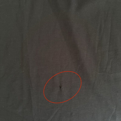 Amiri T-shirt used, black, size XL with strass logo