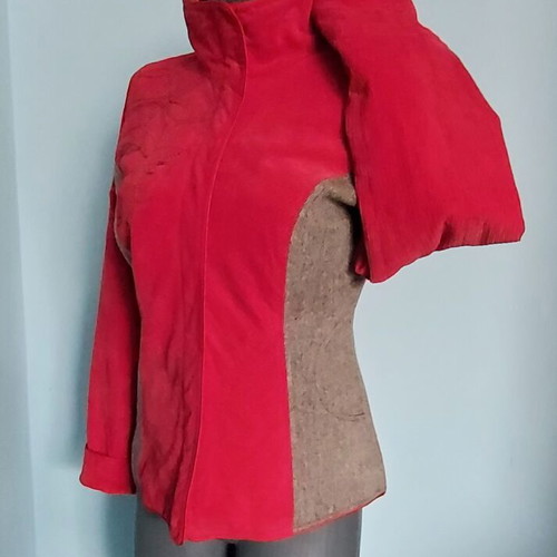 St-Martins red jacket like new with lining and thick padding