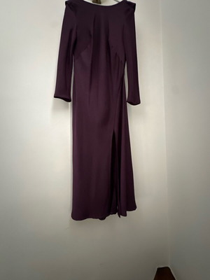 Maxi dress Ckontova like new, purple with slit and belt, size M