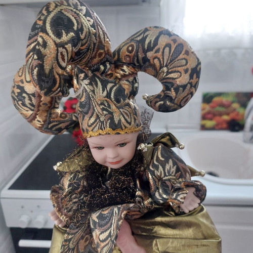 Handmade decorative dolls from Venice, new