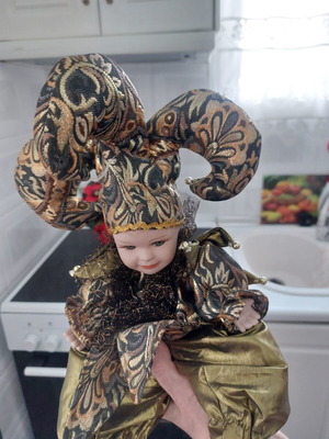 Handmade decorative dolls from Venice, new