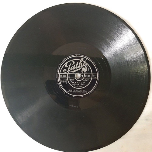 Latin 78 rpm record by Emile Gotty used, Bolero and Paso Doble