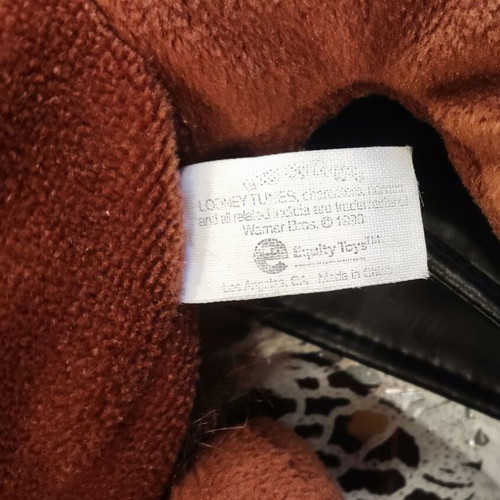 Taz Plush Vintage Backpack like new, black and brown