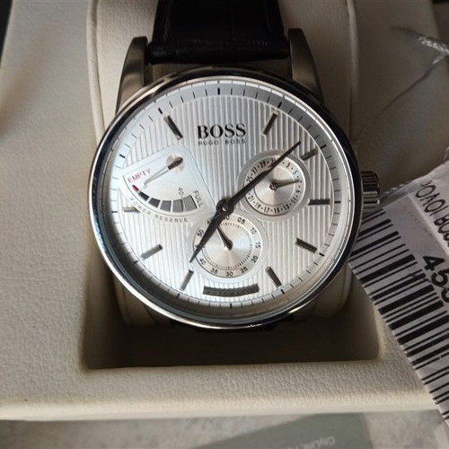 Ανδρικό ρολόι Hugo Boss 1512415 καινούργιο με δερμάτινο λουράκι