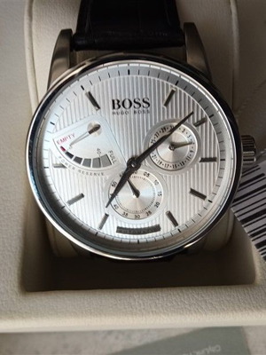 Ανδρικό ρολόι Hugo Boss 1512415 καινούργιο με δερμάτινο λουράκι