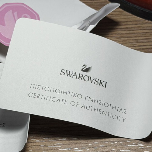 Swarovski necklace with gold tone and certificate