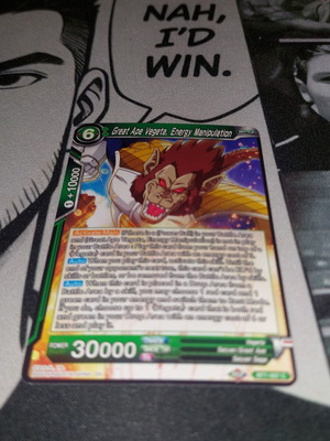 Great Ape Vegeta Energy Manipulation card like new