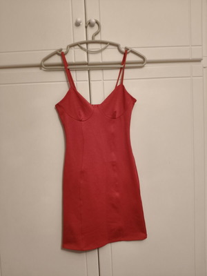 Bershka summer red dress like new, size S