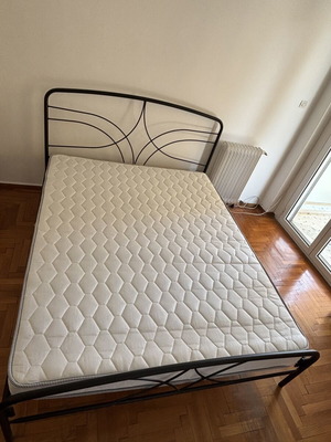 Double bed with mattress, like new
