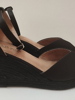 Alta Moda Black Satin Platform New Size 37
