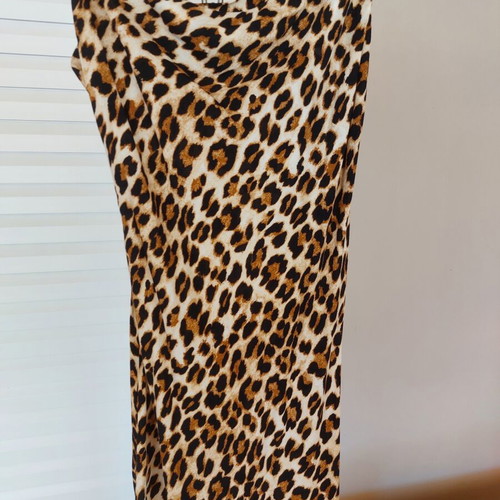 Mango leopard print dress, size S