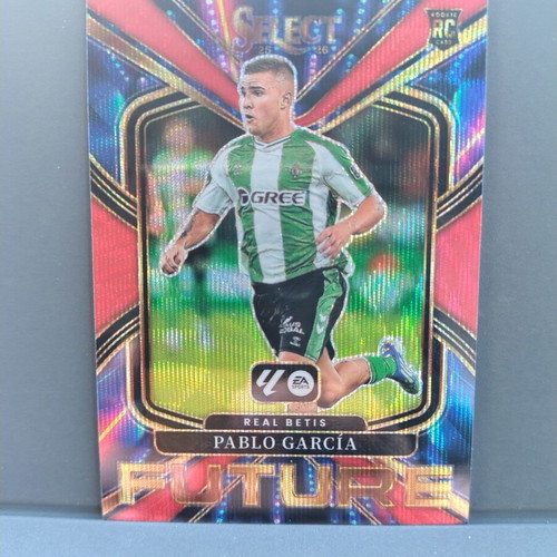 Pablo Garcia 2025-26 Panini Select La Liga Future Red Wave RC card like new