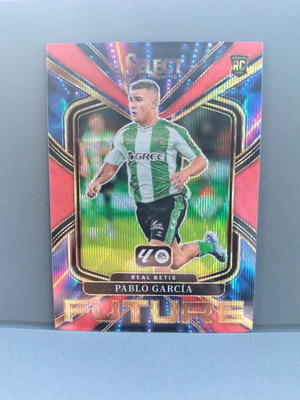 Pablo Garcia 2025-26 Panini Select La Liga Future Red Wave RC card like new