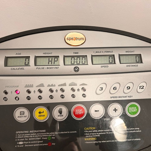 Spectrum S15 treadmill used, foldable, home fitness
