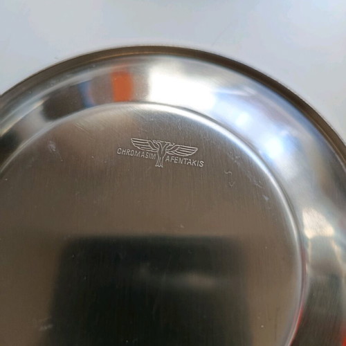 Affedakis vintage stainless steel plates and bowls set of 6 like new