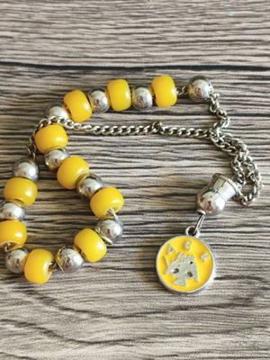 Vintage AEK komboloi used with metal and plastic beads