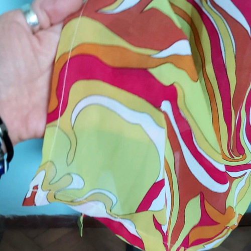 Fiery Dress silk chiffon with short lining, like new, size XS/S