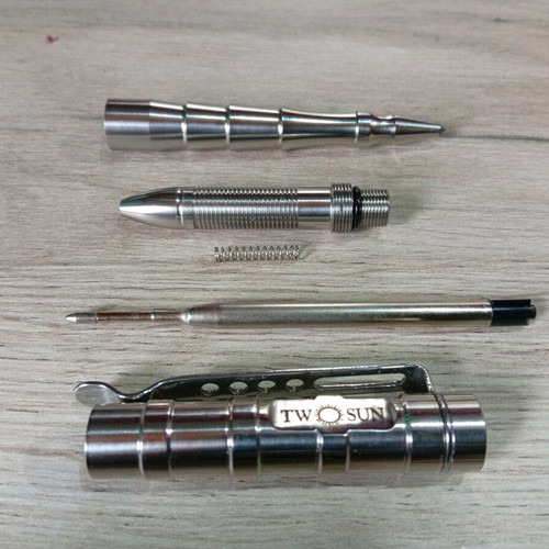 Two Sun Tactical Kubotan pen new stainless steel