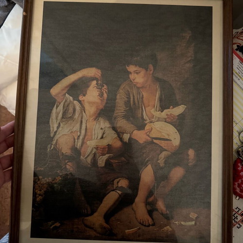 Bartolome Esteban Murillo artwork with frame used