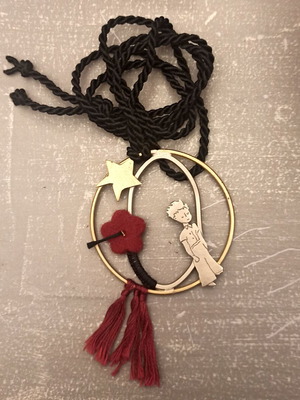 Handmade necklace pendant in bronze and argenté new