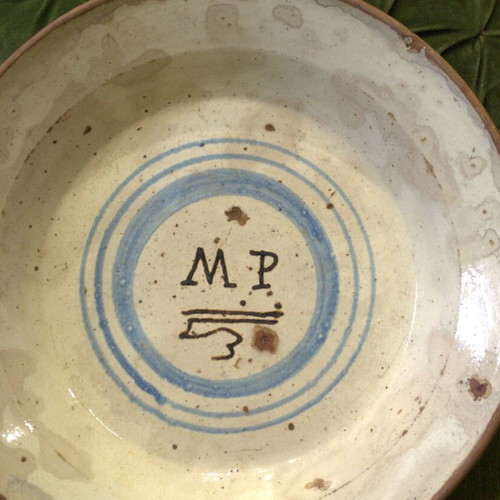 Antique Provincial Earthenware Bowl 19th Century used