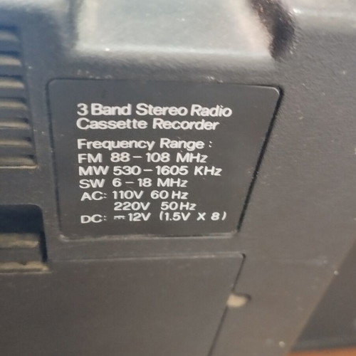 International radio cassette player used, detachable speakers