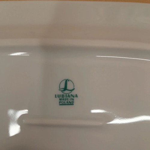 Lubiana porcelain serving platters set of 8, 23.5cm x 14.5cm, new
