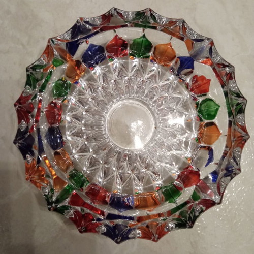 Glass ashtrays new, set of 2 large