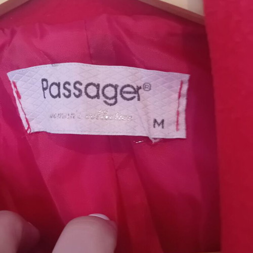 Short red coat like new size M
