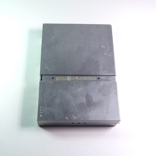PlayStation 2 PS2 Slim silver console used for repair