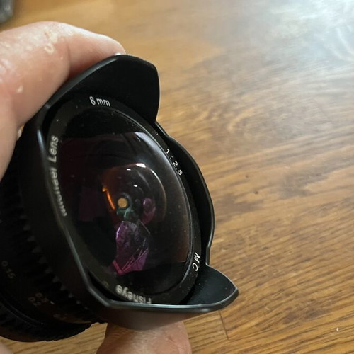 8mm f/2.8 Fisheye MC Lens for Micro Four Thirds like new