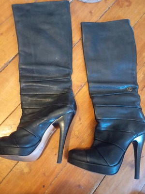 Vero Cuoio leather boots size 37, like new, black