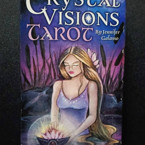 Authentic Crystal Visions Tarot deck like new by Jennifer Galasso