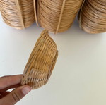 Set of 100 round wicker baskets, 12 cm