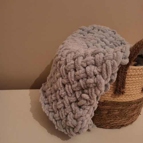 Handmade knitted blanket new