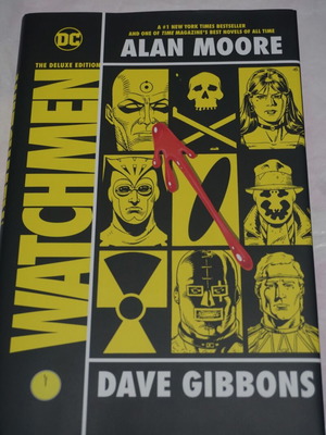 Watchmen Deluxe edition hardcover new, signed by John Higgins