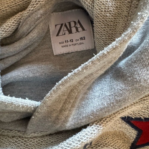 Zara kids sleeveless hoodie gray like new, age 10-11