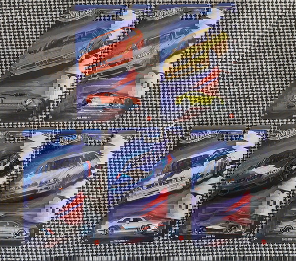 Hot Wheels - BMW СЕРИЯ - СРЕБЪРНА СЕРИЯ - M1 - M2 - M3 - M4 - M5 - ПЪЛЕН НАБОР (5/5)