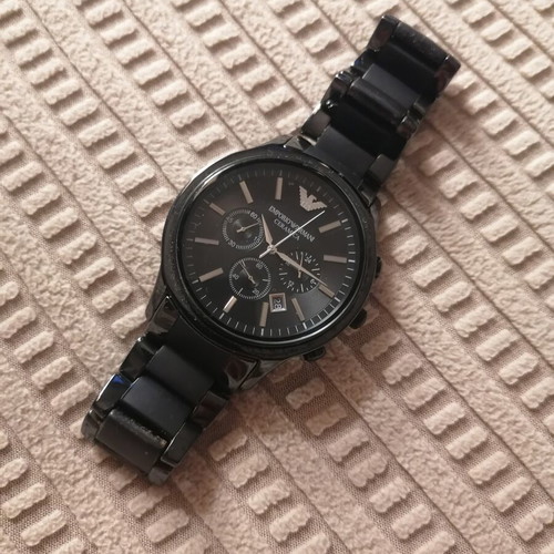 Emporio Armani men's watch, black
