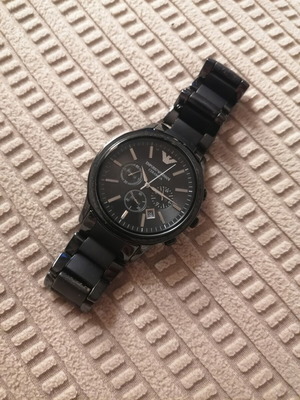 Emporio Armani men's watch, black