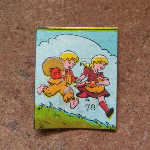 Lithograph sticker Hansel & Gretel A78 new collectible