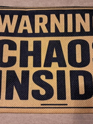 Chaos Inside dice bag, 22x15 cm